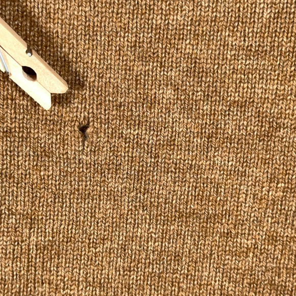 Vintage LL Bean Sweater Adult 2XL Brown Cardigan Lambswool Knit Pockets Y2K - Picture 8 of 11